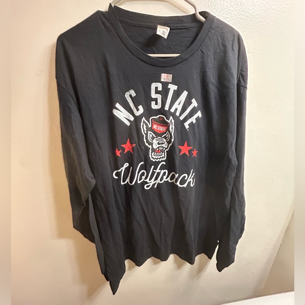 NC State Wolfpack Black Long Sleeve Tee
